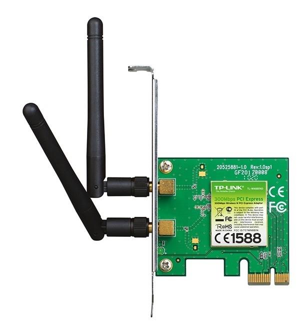 کارت شبکه بی‌سیم 300Mbps تی پی-لینک TL-WN881ND TP-LINK TL-WN881ND 300Mbps Wireless N PCI Express Adapter