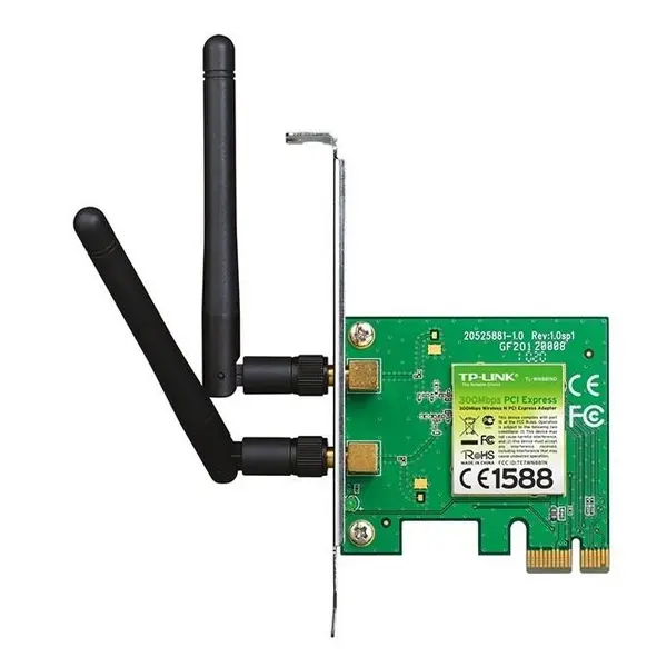 کارت شبکه بی سیم 300Mbps تی پی-لینک TL-WN881ND TP-LINK TL-WN881ND 300Mbps Wireless N PCI Express Adapter