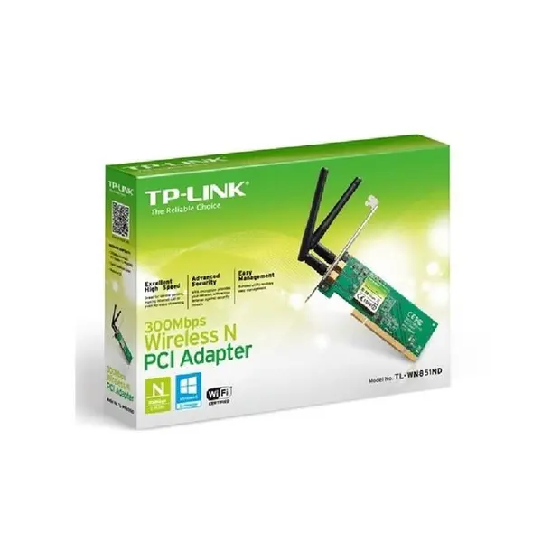 کارت شبکه بی سیم 300Mbps تی پی-لینک TL-WN851ND TP-LINK TL-WN851ND 300Mbps Wireless N PCI Adapter - 3
