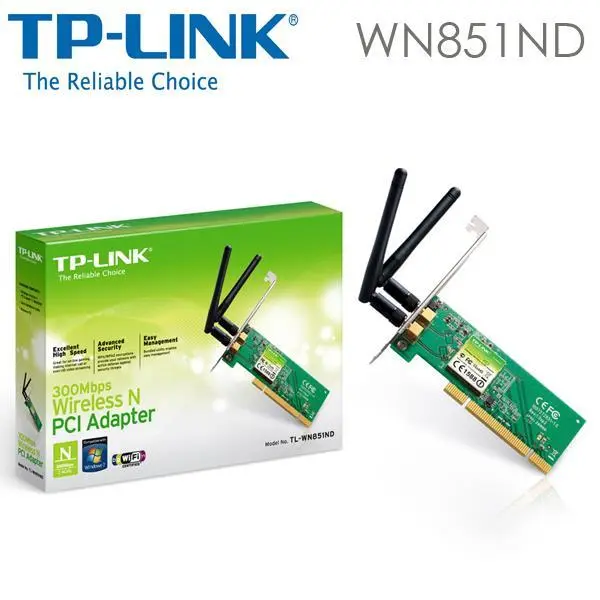 کارت شبکه بی سیم 300Mbps تی پی-لینک TL-WN851ND TP-LINK TL-WN851ND 300Mbps Wireless N PCI Adapter - 4
