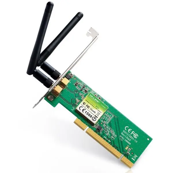 کارت شبکه بی سیم 300Mbps تی پی-لینک TL-WN851ND TP-LINK TL-WN851ND 300Mbps Wireless N PCI Adapter - 5