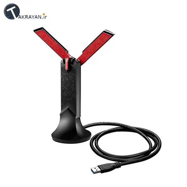 کارت شبکه بیسیم ایسوس مدل ای سی 68 ASUS USB-AC68 Dual-band AC1900 USB 3.0 Wifi Adapter - 5