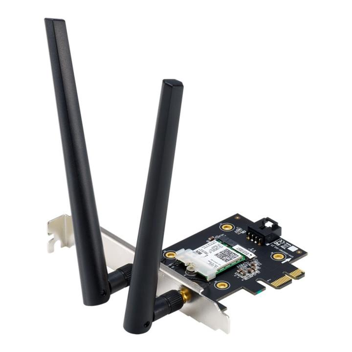 کارت شبکه بی سیم ایسوس مدل Asus AX3000 PCI-E WiFi 6 with Bluetooth 5.0 Asus AX3000 PCI-E WiFi 6 with Bluetooth 5.0
