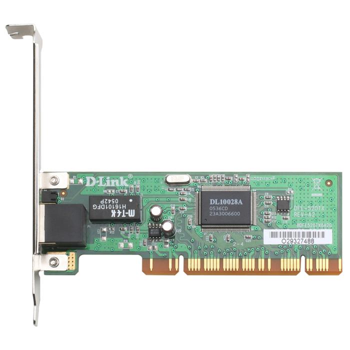 کارت شبکه D-Link DFE-520TX 10/100Mbps Ethernet PCI Card for PC D-Link DFE-520TX 10/100 Fast Ethernet Desktor PCI Adapter