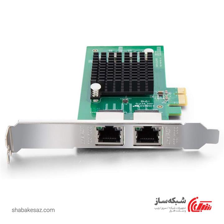 کارت شبکه گیگابیت دو پورت PCI-E اینتل intel 82576-2T