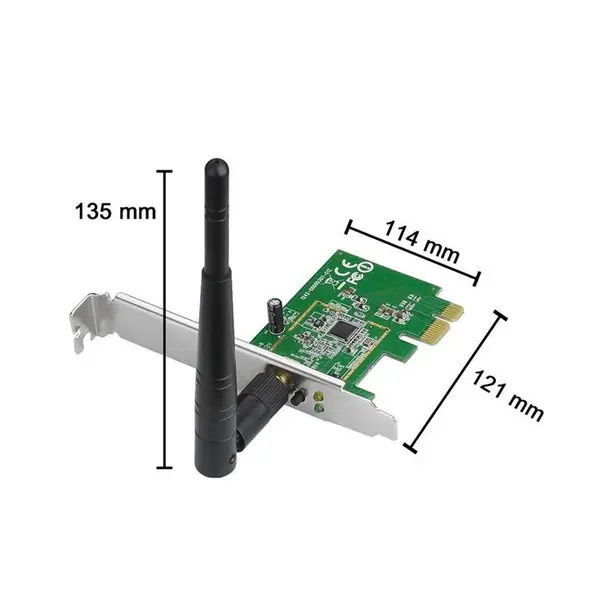 کارت شبکه بی سیم و PCI Express ایسوس مدل PCE-N10 Asus PCE-N10 Wireless-N150 PCI Express Adapter - 3
