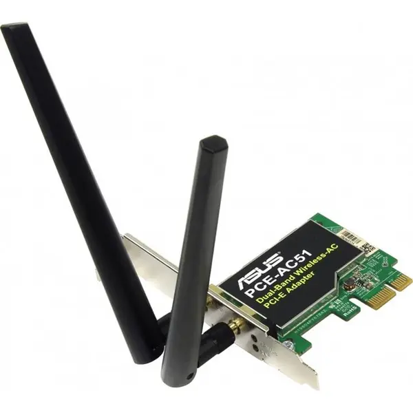 کارت شبکه بی سیم PCI EXPRESS دو باند ایسوس مدل PCE-AC51 - 2