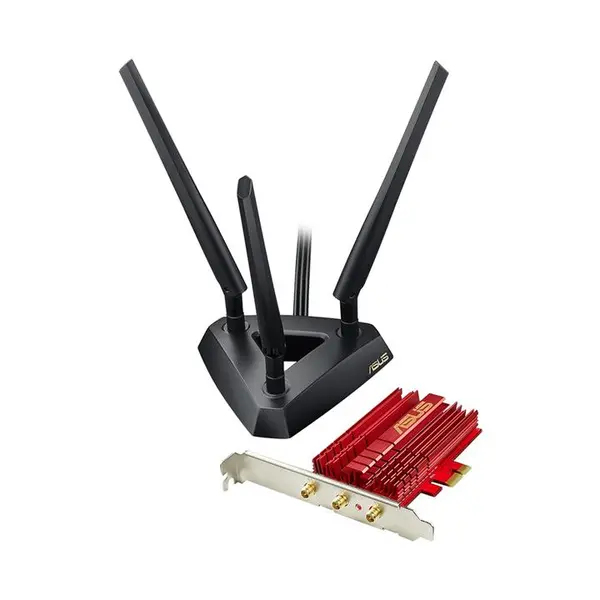 کارت شبکه بی سیم، دو بانده و PCI Express ایسوس مدل PCE-AC68 Asus PCE-AC68 802.11ac Dual-band Wireless-AC1900 PCI-E Adapter - 4