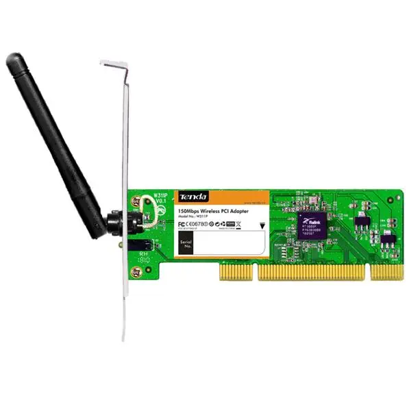 کارت شبکه بی سیم و PCI Express تندا مدل W311P Tenda W311P Wireless N150 PCI Express Adapter - 2