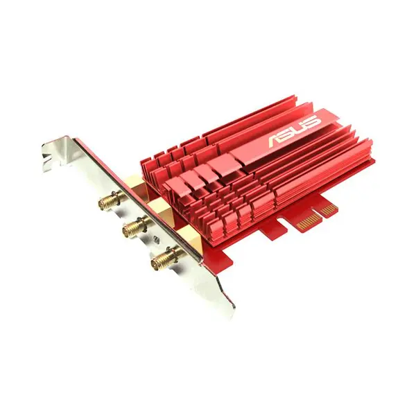 کارت شبکه بی سیم، دو بانده و PCI Express ایسوس مدل PCE-AC68 Asus PCE-AC68 802.11ac Dual-band Wireless-AC1900 PCI-E Adapter - 5