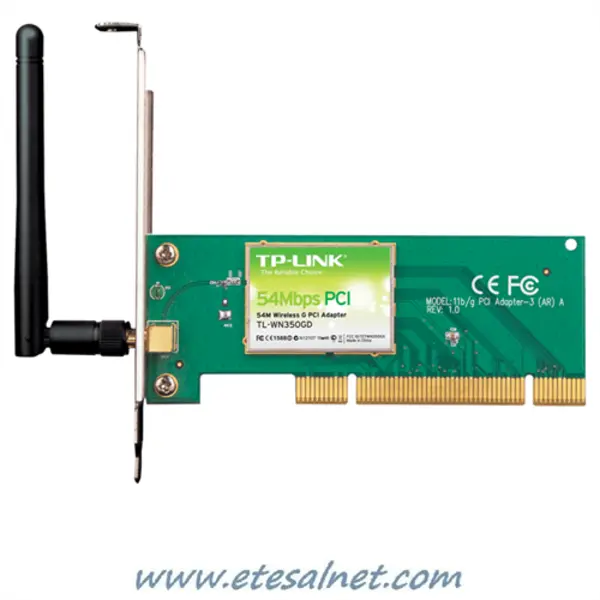 تی پی لینک کارت شبکه PCI بی سیم TL-WN350GD TP-LINK TL-WN350GD 54Mbps Wireless PCI Adapter - 2