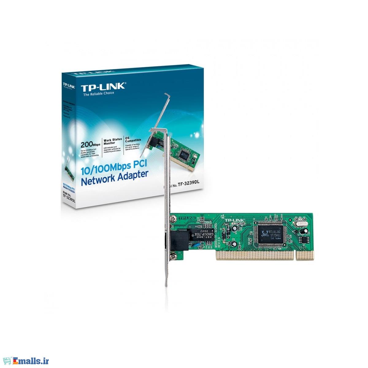 کارت شبکه تی پی لینک TF-3239DL TP-LINK TF-3239DL 10/100Mbps PCI Network Adapter