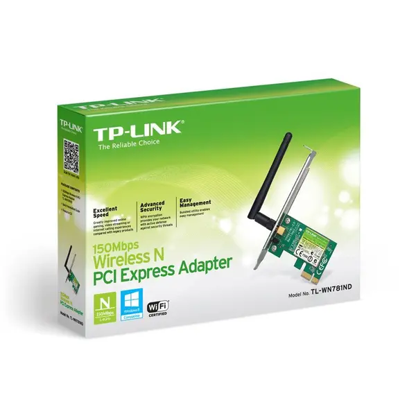 کارت شبکه بی سیم تی پی-لینک مدل TL-WN781ND TP-LINK TL-WN781ND 150Mbps Wireless N PCI Express Adapter - 2