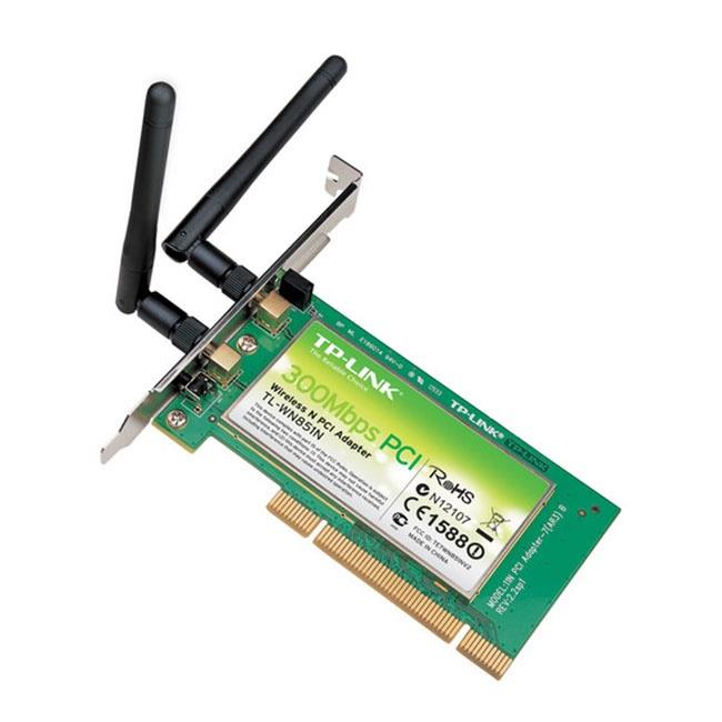 کارت شبکه بی‌سیم تی پی-لینک TL-WN851N TP-LINK TL-WN851N 300Mbps Wireless N PCI Adapter