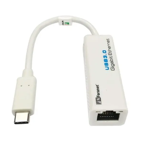 کارت شبکه USB3.0 Type-C به شبکه LAN فرانت مدل FN-UCE1000 کارت شبکه USB 3.1 Type C با سرعت 1000Mbps مدل FN-UCE1000 - 4