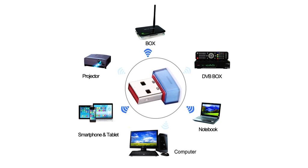 کارت شبکه usb بی سیم کی نت مدل SOFT-300 K-net SOFT-300 Wireless N300 USB Adapter