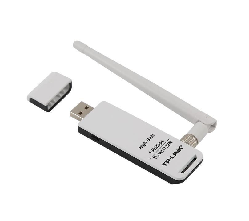 کارت شبکه USB و بی‌سیم تی پی-لینک مدل TL-WN722N TP-LINK TL-WN722N 150Mbps High Gain Wireless USB Adapter