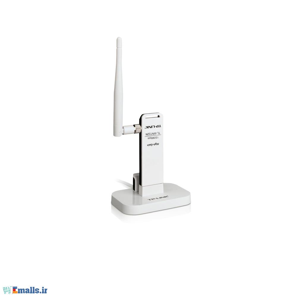 تی پی لینک کارت شبکه USB بی سیم TL-WN722NC TP-LINK TL-WN722NC 150Mbps High Gain Wireless USB Adapter