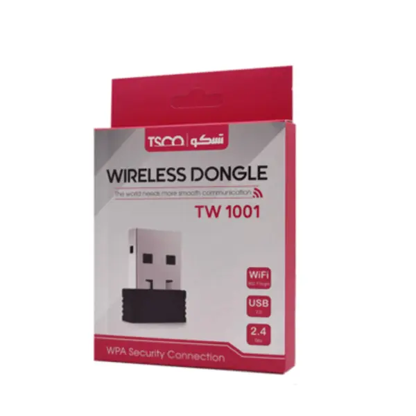 کارت شبکه USB تسکو مدل TW 1001 TSCO TW 1001 Wireless USB Adapter - 3