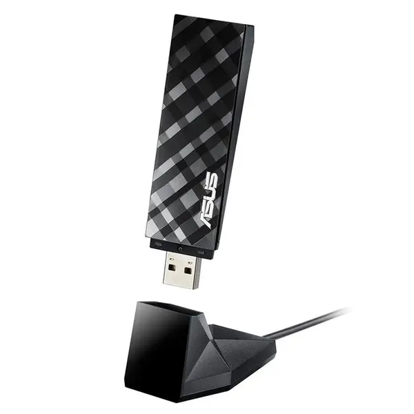 کارت شبکه USB و بی سیم دوبانده ایسوس مدل USB-AC53 Asus USB-AC53 Dual-Band AC1200 Wireless USB Adapter