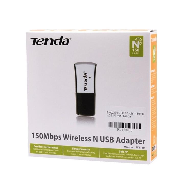 کارت شبکه USB و بی‌سیم تندا مدل W311M Tenda W311M Wireless N150 USB Adapter