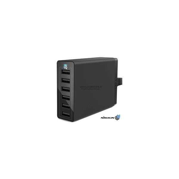 هاب یو اس بی 60 وات 10 پورت انکر Anker 60W 7-Port USB 3.0 Data Hub with 3 PowerIQ Charging Ports