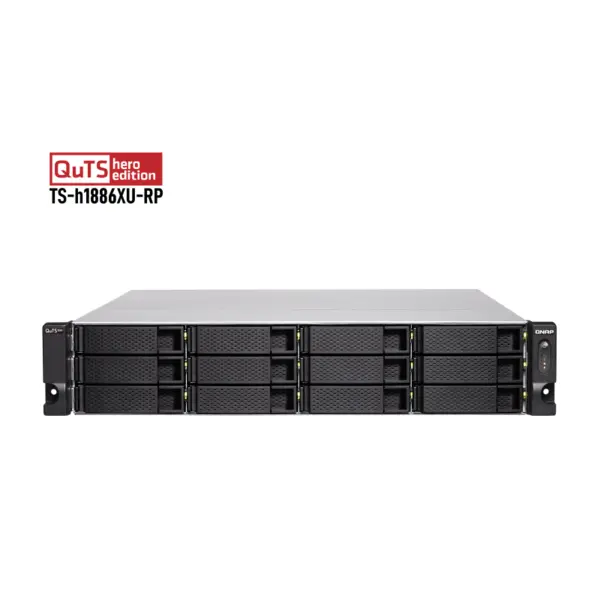 ذخیره ساز تحت شبکه کیونپ Qnap TS-h1886XU-RP-D1622-32GB Network Storage: QNAP TS-H1886XU-RP-D1622-32G