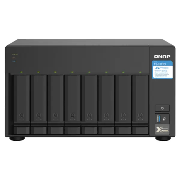 ذخیره‌ساز تحت شبکه کیونپ مدل TS-832PX-4G Network Storage: QNAP TS-832PX-4G