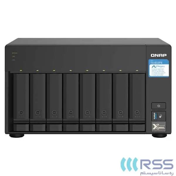 ذخیره ساز تحت شبکه کیونپ مدل TS-832PX-4G Network Storage: QNAP TS-832PX-4G