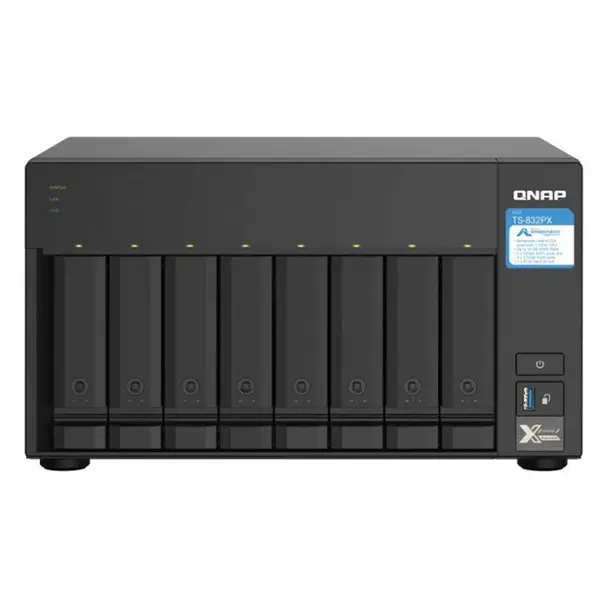 ذخیره ساز تحت شبکه کیونپ مدل TS-832PX-4G Network Storage: QNAP TS-832PX-4G