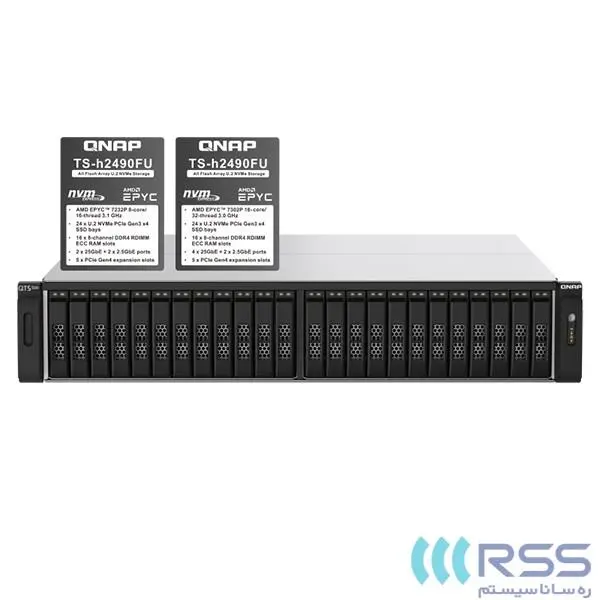 ذخیره ساز تحت شبکه کیونپ مدل TS-h2490FU-7232P-64G - 5