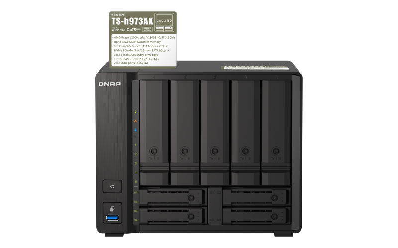 ذخیره‌ ساز تحت شبکه کیونپ مدل TS-h973AX-8G Qnap TS-h973AX-8G Nas Storage