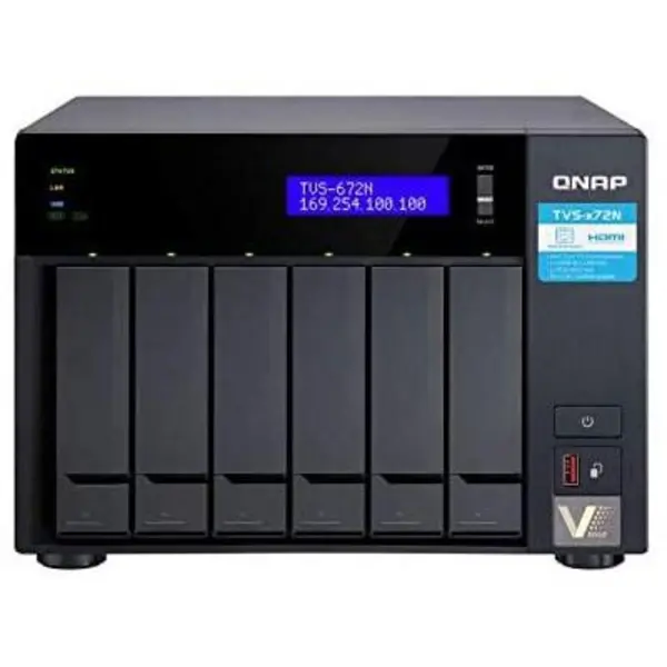 ذخیره ساز تحت شبکه کیونپ TVS-672N-i3-4G Network Storage: QNAP TVS-672N-i3-4G