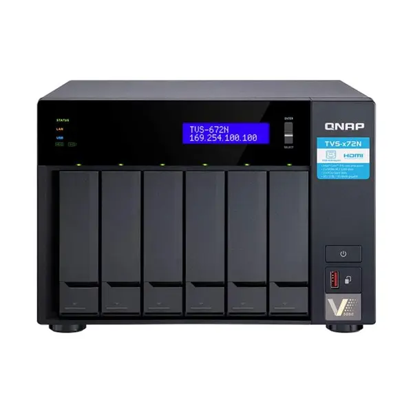 ذخیره ساز تحت شبکه کیونپ TVS-672N-i3-4G Network Storage: QNAP TVS-672N-i3-4G
