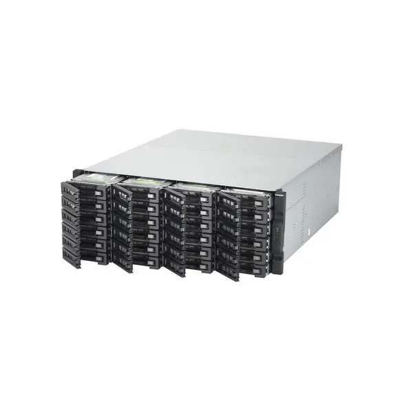ذخیره ساز تحت شبکه کیونپ مدل TVS-EC2480U-SAS-RP-8GE-R2 بدون هارد دیسک QNAP TVS-EC2480U-SAS-RP-8GE-R2 24-Bay Rackmount Diskless NAS - 4