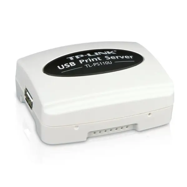 پرینت سرور تک پورت USB2.0 تی پی-لینک TP-LINK TL-PS110U P-LINK Tl-Ps110U Single Usb2.0 Port Fast Ethernet Print Server