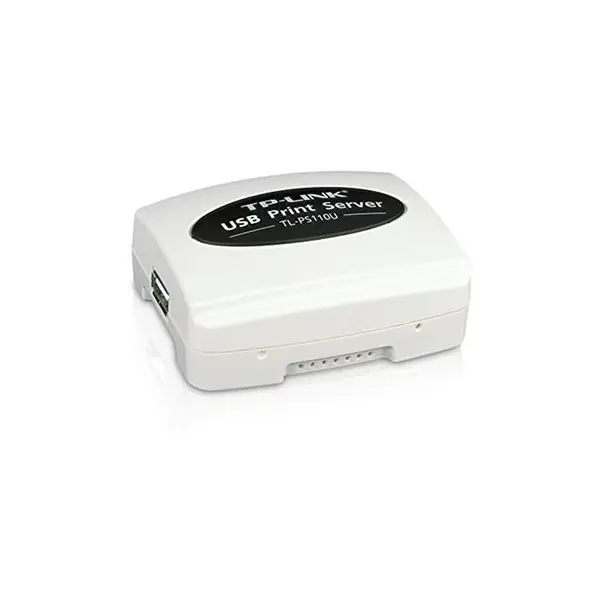 پرینت سرور تک پورت USB2.0 تی پی-لینک TP-LINK TL-PS110U P-LINK Tl-Ps110U Single Usb2.0 Port Fast Ethernet Print Server