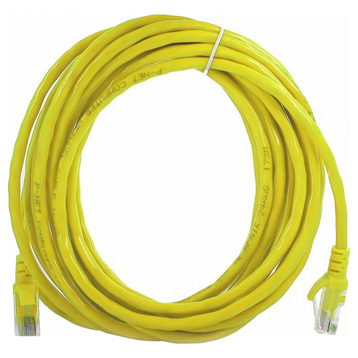 کابل شبکه دی لینک 10 متری کت 6 D-Link NCB-C6UYELR1-10 CAT6 UTP Round Patch Cord 24AWG Network Cable 10m