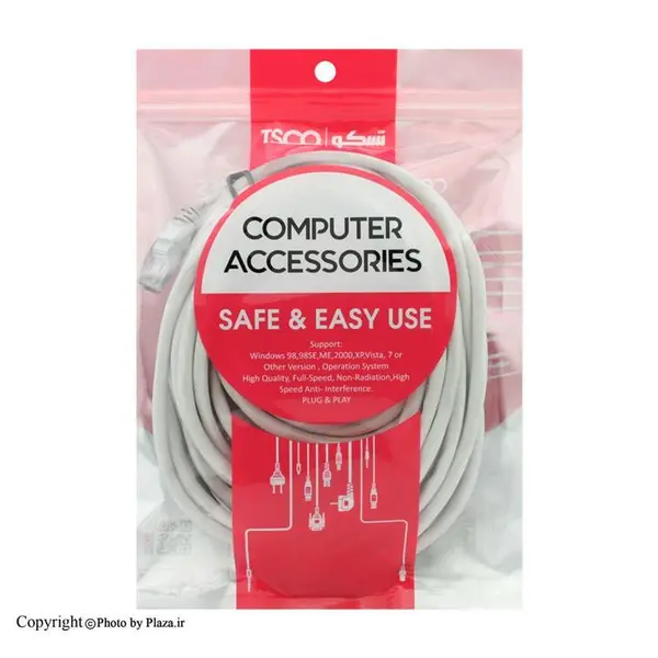 کابل شبکه 10 متری CAT6 تسکو TNC 6100 CCU - 2