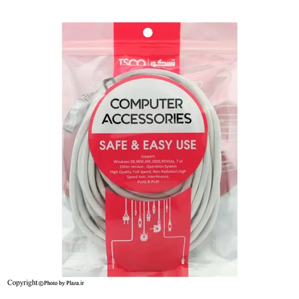 کابل شبکه 10 متری CAT6 تسکو TNC 6100 CCU - 3
