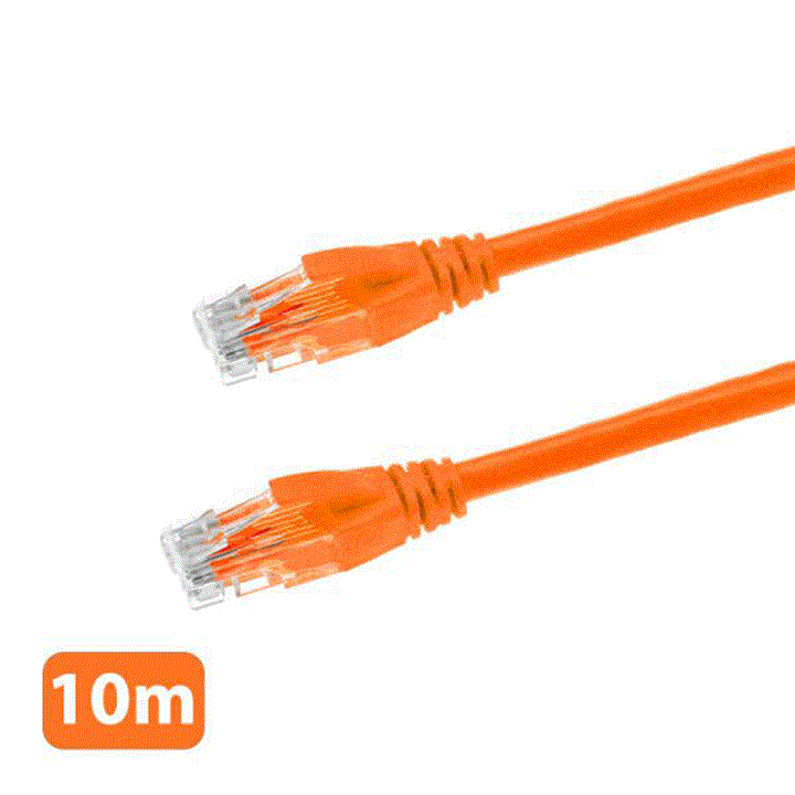 کابل شبکه وریتی 10 متری نارنجی Cate6
