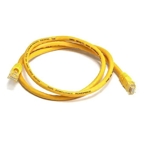 کابل شبکه دی لینک 15 متری کت 6 بدون شیلد D-Link NCB-C6UYELR1-15 CAT6 UTP Patch Cord 24AWG Network Cable 15m