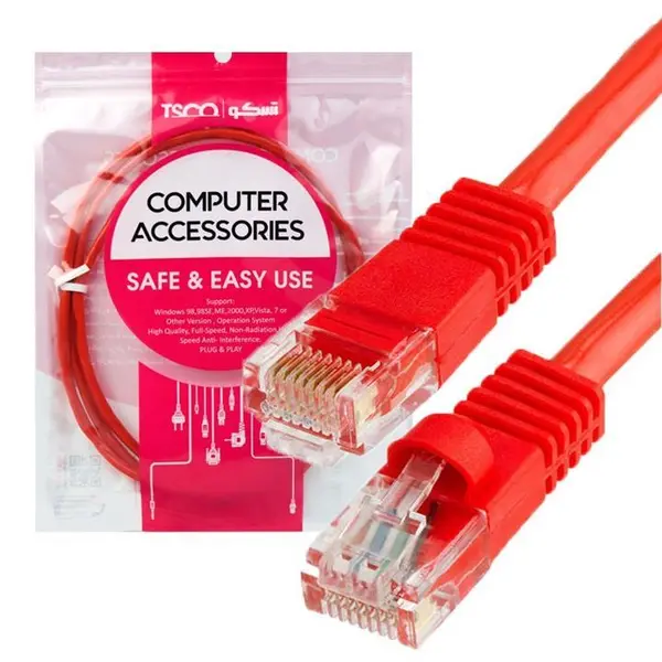 کابل شبکه 1 متری CAT5 تسکو مدل TNC510 TSCO TNC510 Cat5 UTP LAN Cable 1M - 2