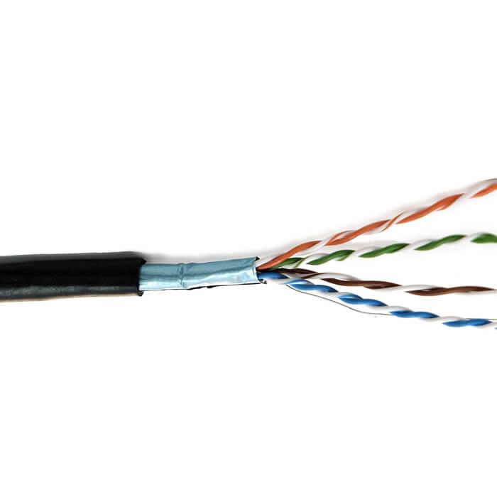 کابل شبکه دی لینک رول 305 متری کت 5E دارای فویل و با روکش پی وی سی D-Link NCB-C6FOBLR-305 Cat6 23AWG FTP Outdoor Network Cable Roll 305M