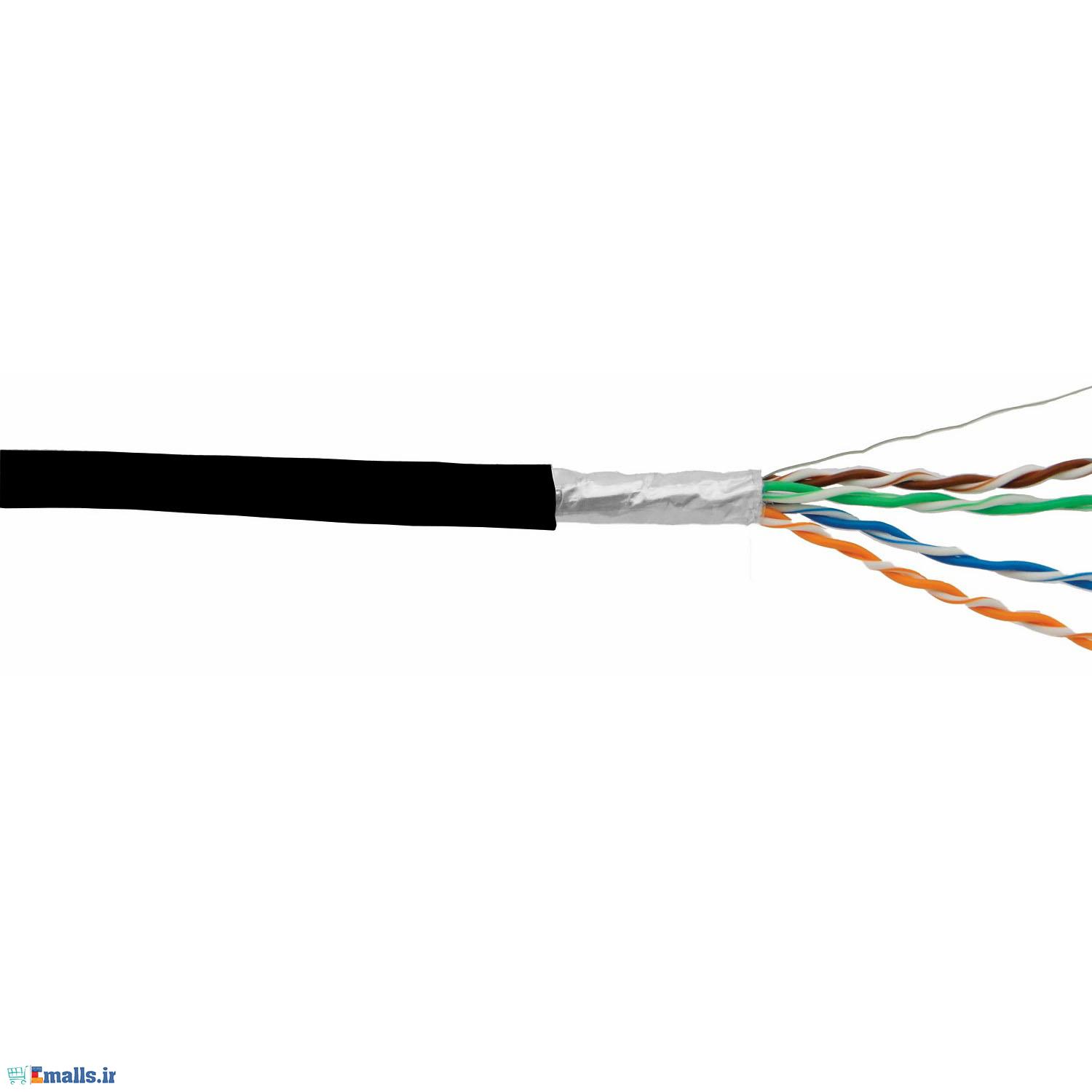 کابل شبکه دی لینک رول 305 متری کت 5E دارای فویل و با روکش پی وی سی D-Link NCB-C6FOBLR-305 Cat6 23AWG FTP Outdoor Network Cable Roll 305M