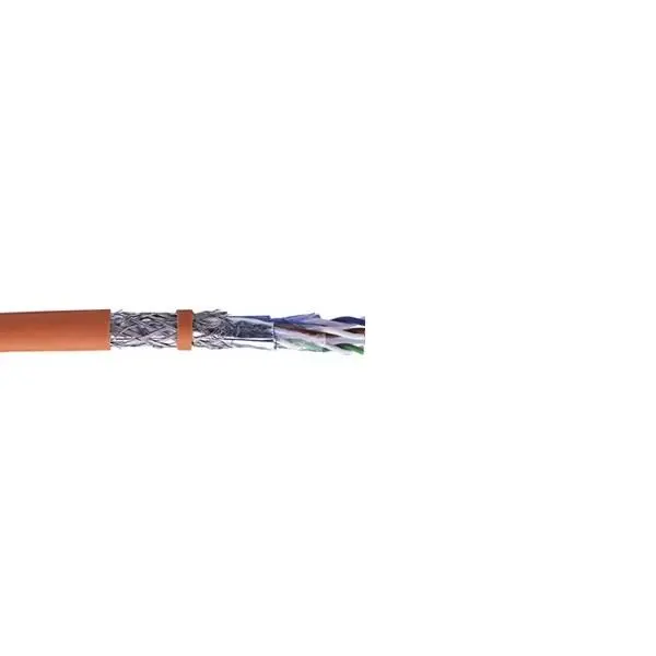 کابل شبکه غلاف دار 500 متری نکسنز مدل N100.632 کت 6 Nexans N100.632 Cat6 SF/UTP LSZH 500M Network Cable