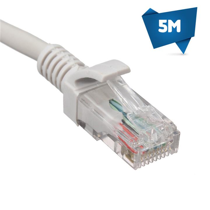 کابل شبکه CAT5E  دی-نت به طول 5 متر D-Net Cat 5E Patch Cord 5M