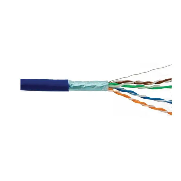 دی لینک کابل شبکه CAT5E دارای فویل با روکش پی وی سی NCB-5ESBLUR-305 D-Link NCB-5ESBLUR-305 CAT5E STP 24AWG Solid 305M - 2