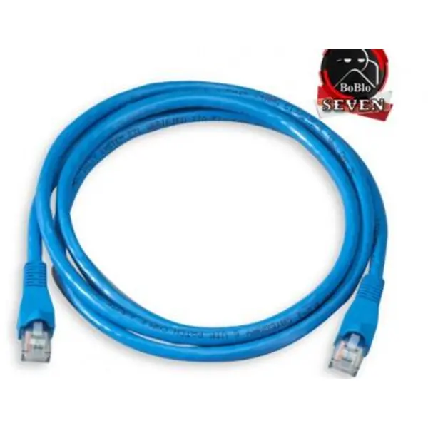 کابل شبکه یک متری CAT5E دی-لینک مدل NCB-5EUBLUR1-1 D-Link NCB-5EUBLUR1-1 CAT5E UTP 24AWG Patch Cord 1M, PLUG 30U - 4