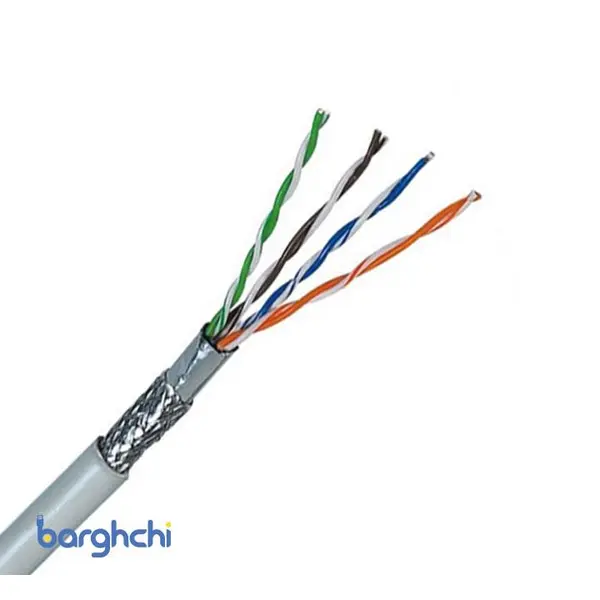 کابل شبکه بلدن Cat5e SFTP CCA روکش PVC حلقه 305 متری آلومینیوم روکش مس - 4